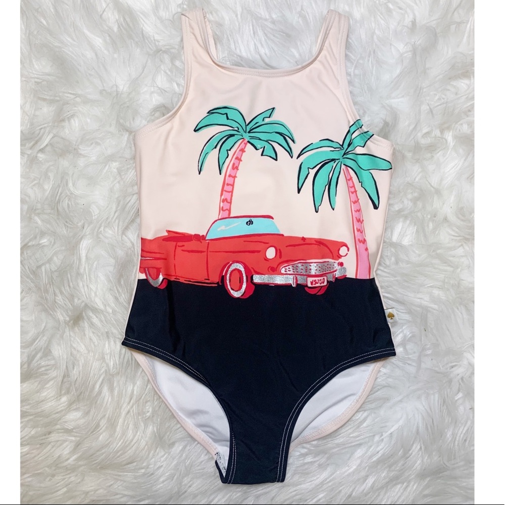 Kate Spade New York Retro Car Swimsuit Girls 5